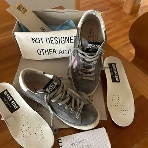 Golden Goose Super Stars grey suede Ltd 38